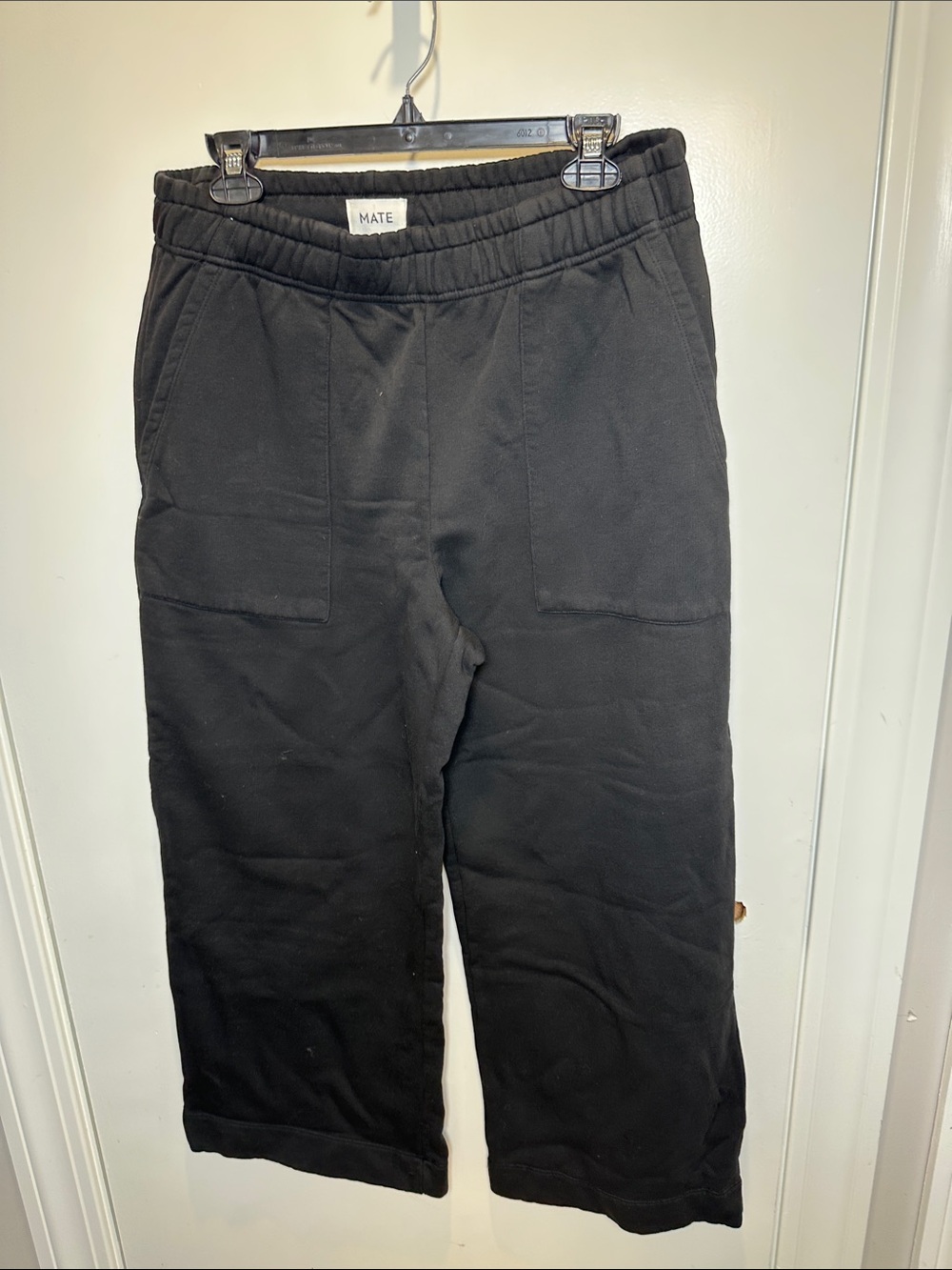 MATE the Label Black Wide-Leg Sweatpants (17)